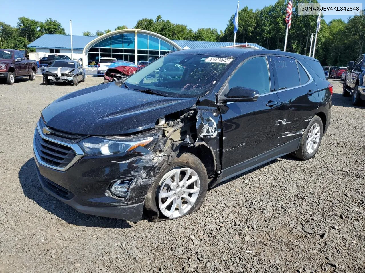 2019 Chevrolet Equinox Lt VIN: 3GNAXJEV4KL342848 Lot: 70240794