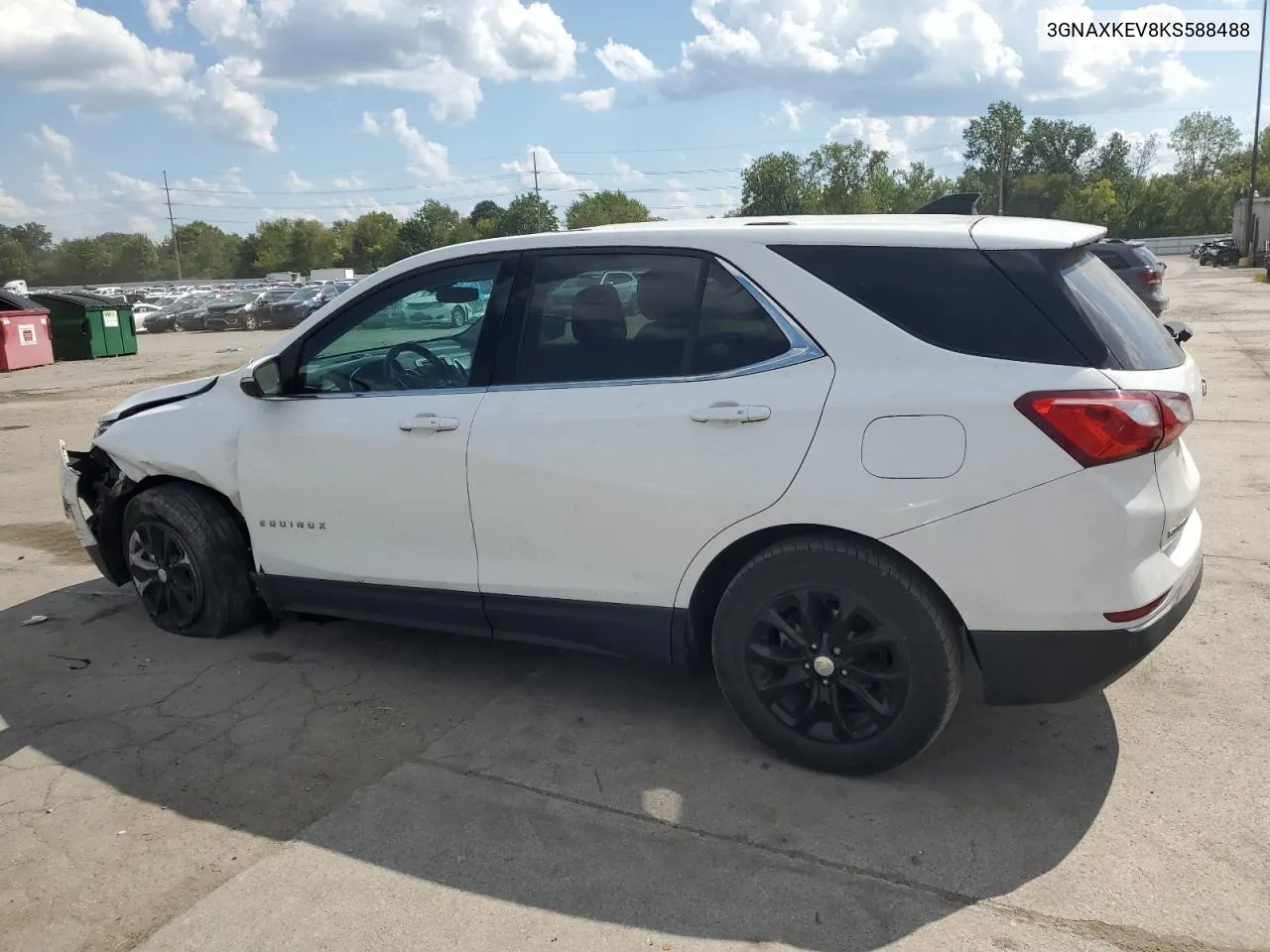 2019 Chevrolet Equinox Lt VIN: 3GNAXKEV8KS588488 Lot: 70261214