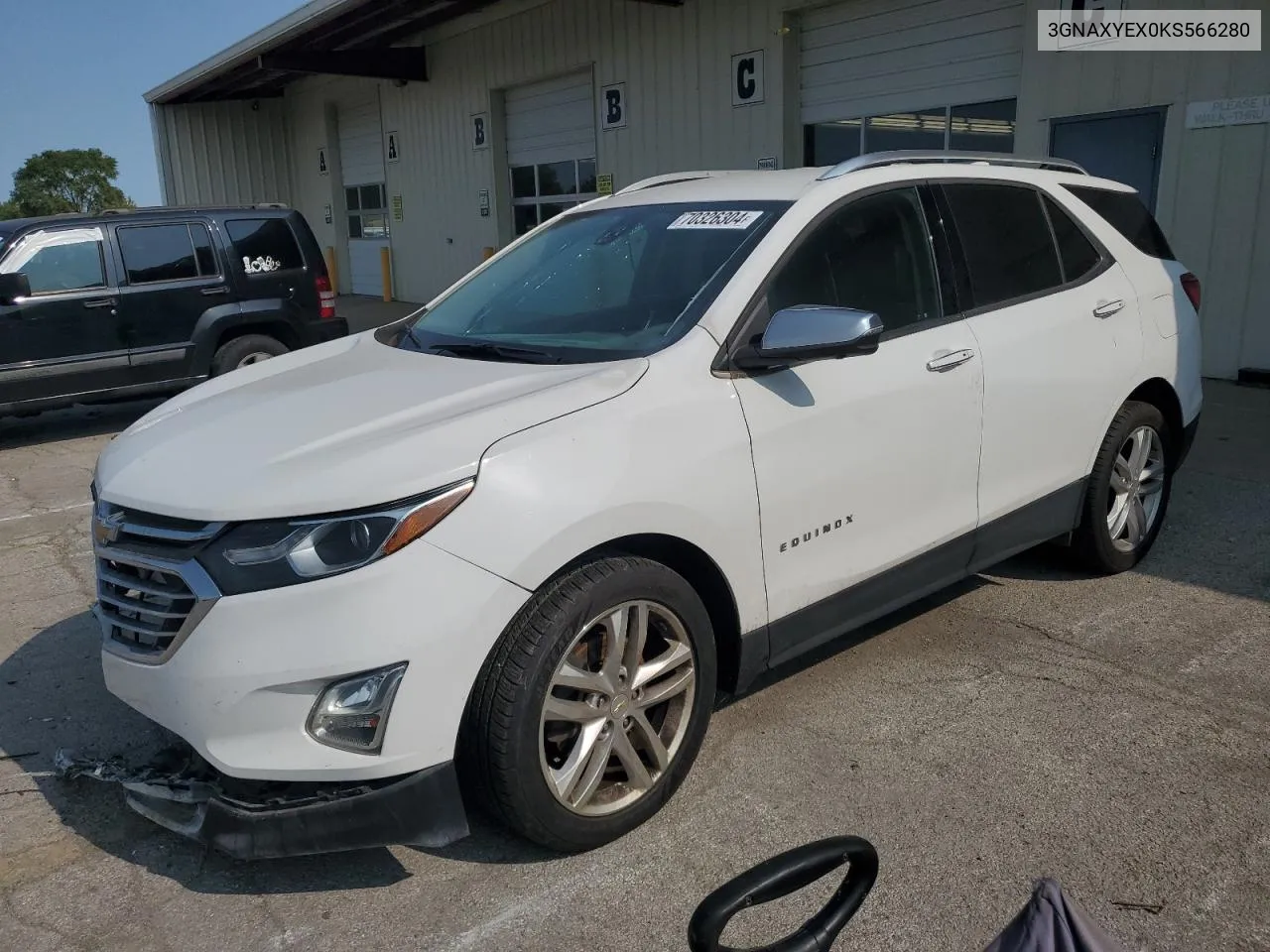 2019 Chevrolet Equinox Premier VIN: 3GNAXYEX0KS566280 Lot: 70326304