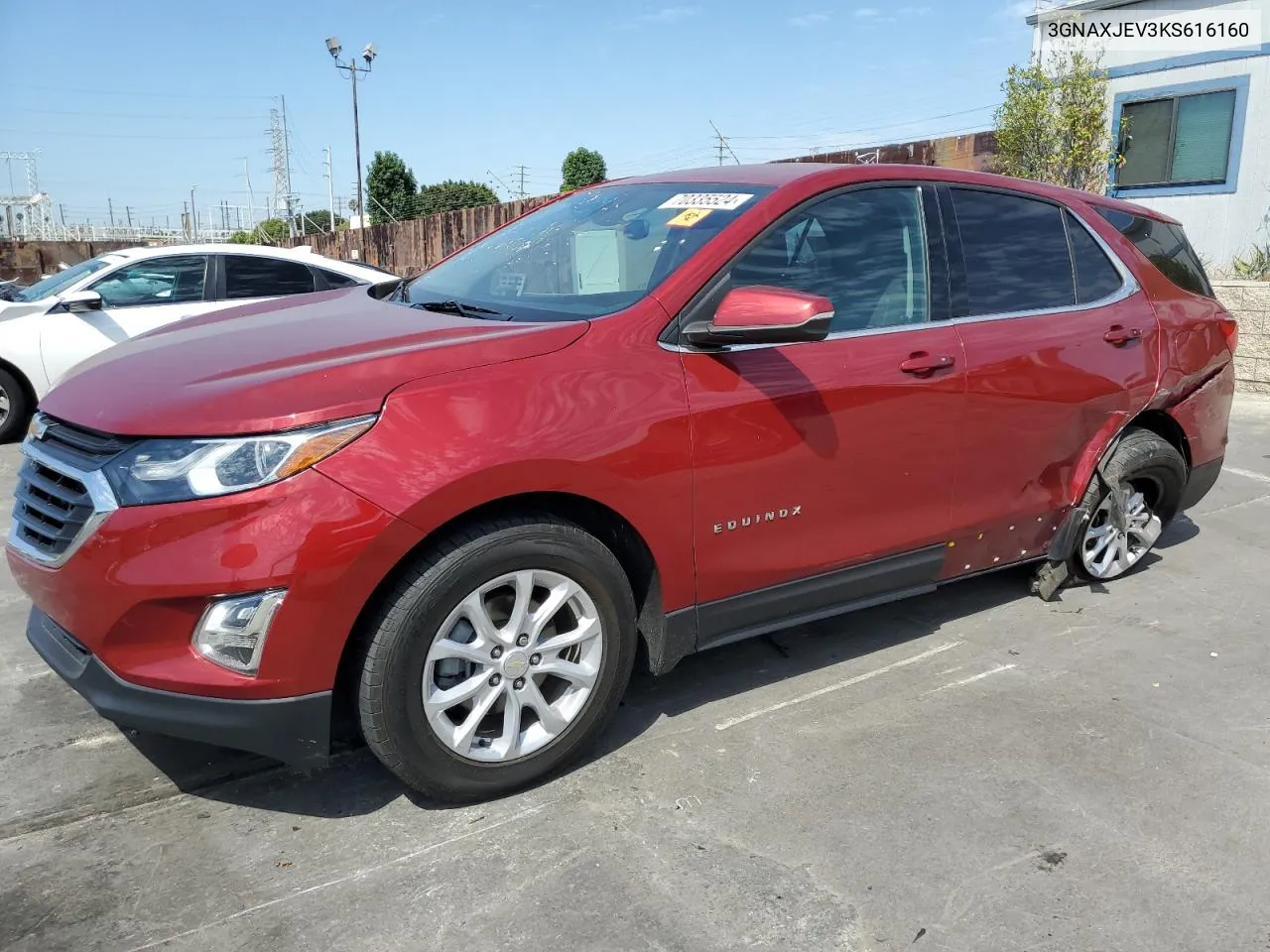 2019 Chevrolet Equinox Lt VIN: 3GNAXJEV3KS616160 Lot: 70335524