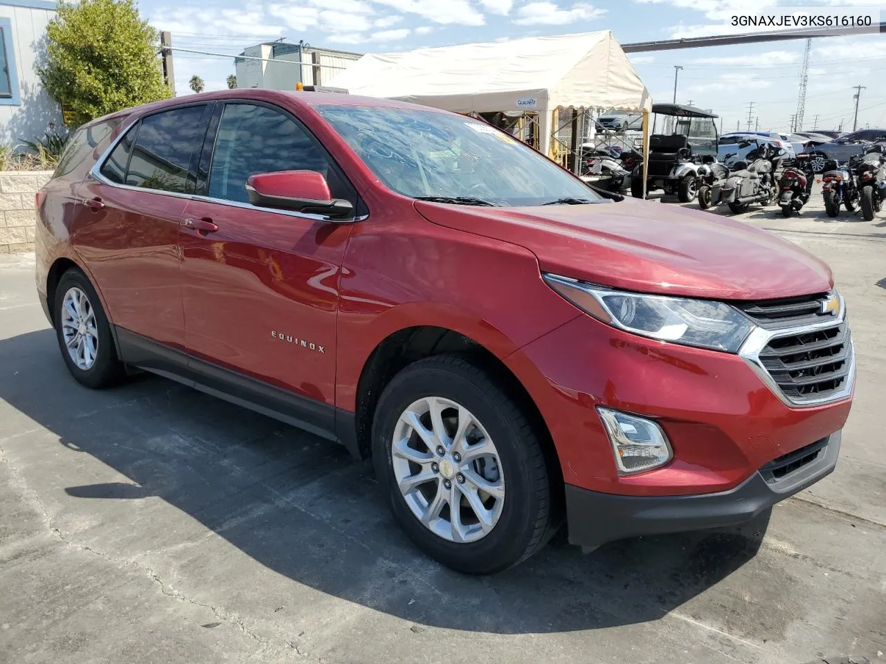 2019 Chevrolet Equinox Lt VIN: 3GNAXJEV3KS616160 Lot: 70335524