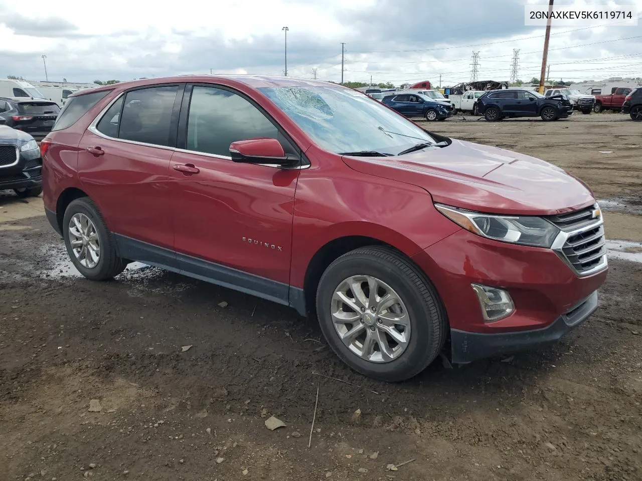 2019 Chevrolet Equinox Lt VIN: 2GNAXKEV5K6119714 Lot: 70372374