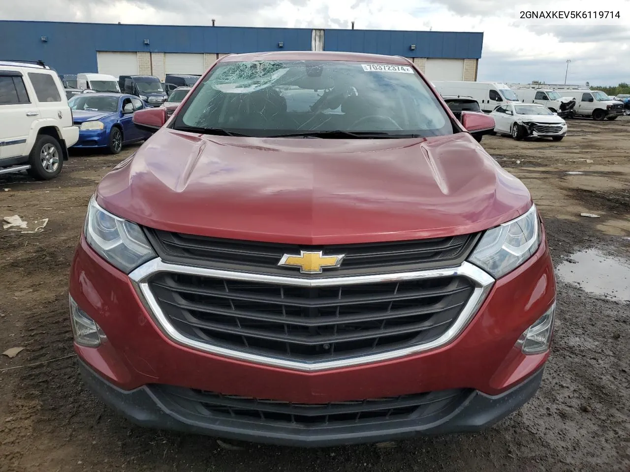 2019 Chevrolet Equinox Lt VIN: 2GNAXKEV5K6119714 Lot: 70372374