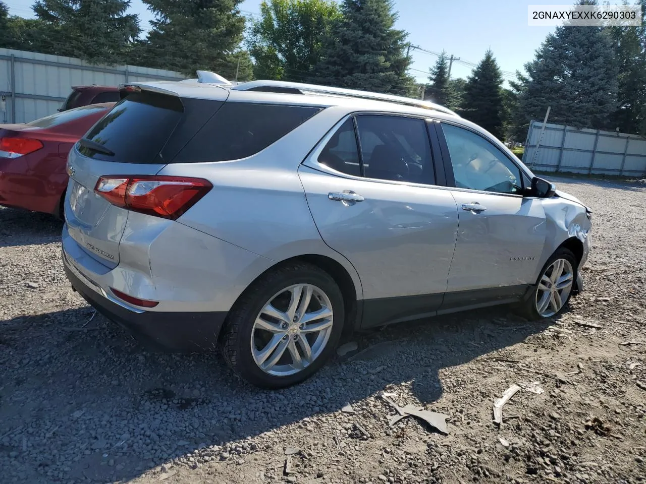 2GNAXYEXXK6290303 2019 Chevrolet Equinox Premier