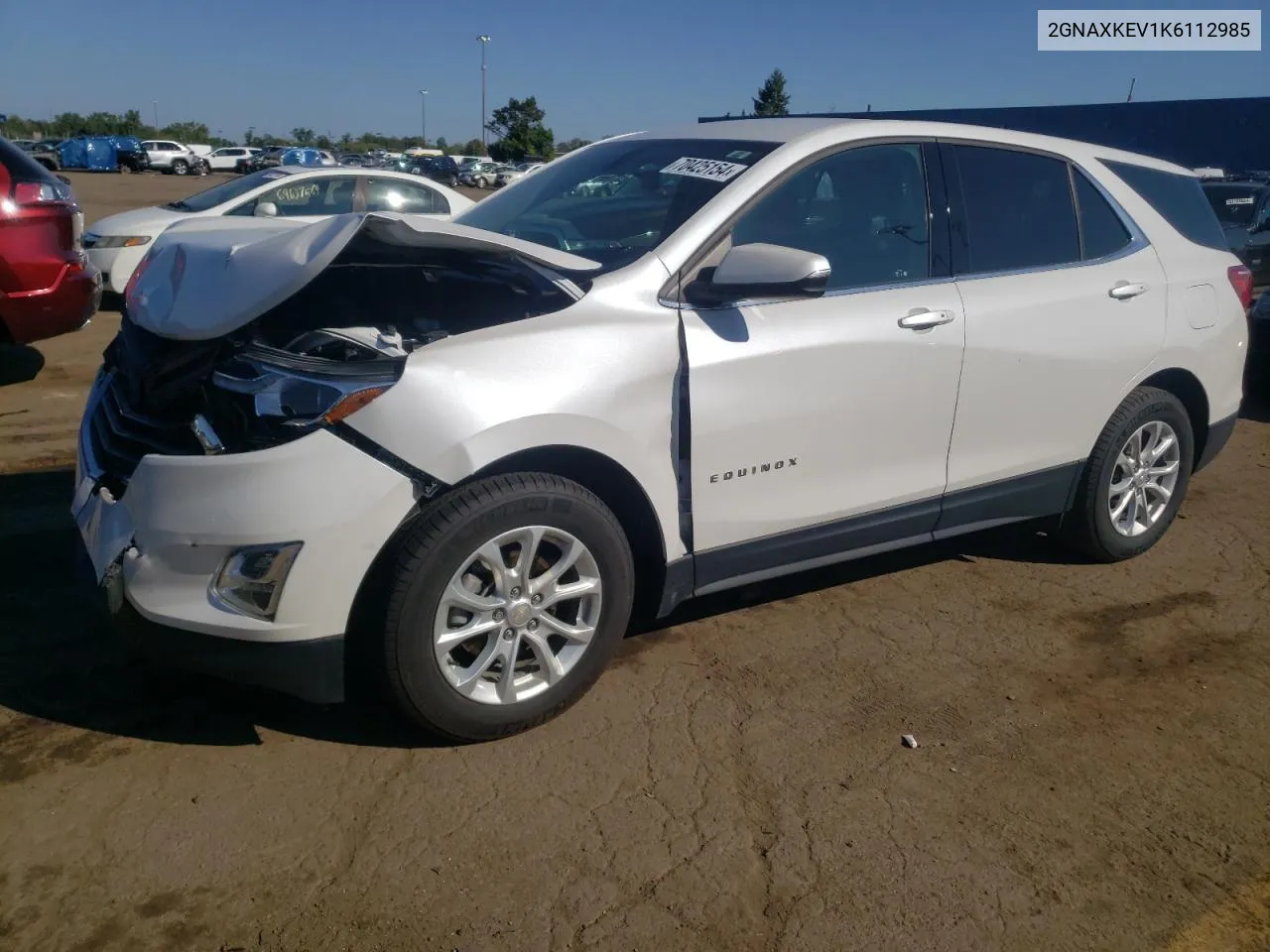 2019 Chevrolet Equinox Lt VIN: 2GNAXKEV1K6112985 Lot: 70425154