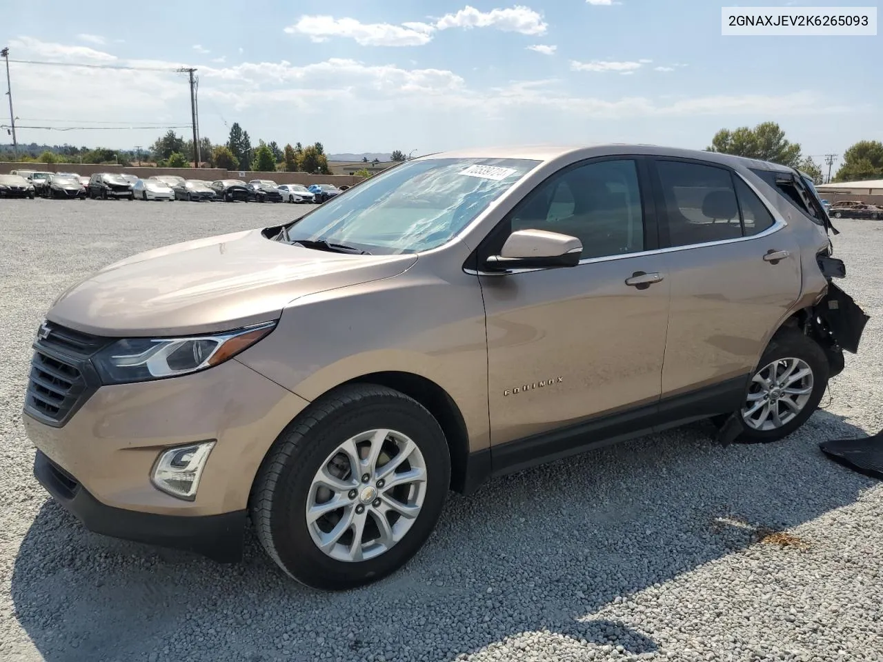 2019 Chevrolet Equinox Lt VIN: 2GNAXJEV2K6265093 Lot: 70539724