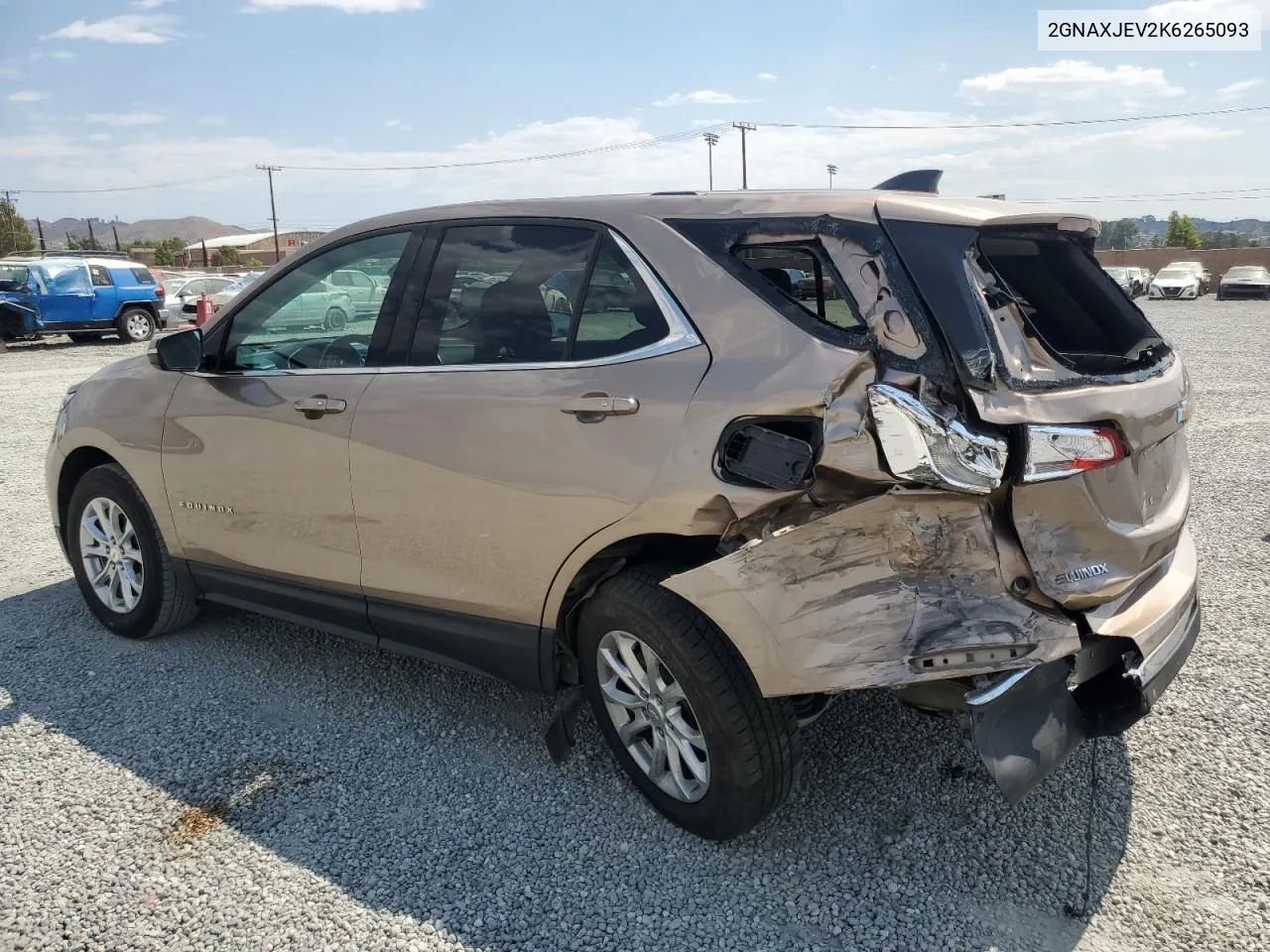 2019 Chevrolet Equinox Lt VIN: 2GNAXJEV2K6265093 Lot: 70539724