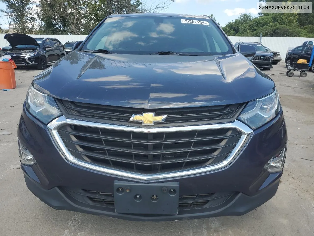 2019 Chevrolet Equinox Lt VIN: 3GNAXUEV8KS511003 Lot: 70582134