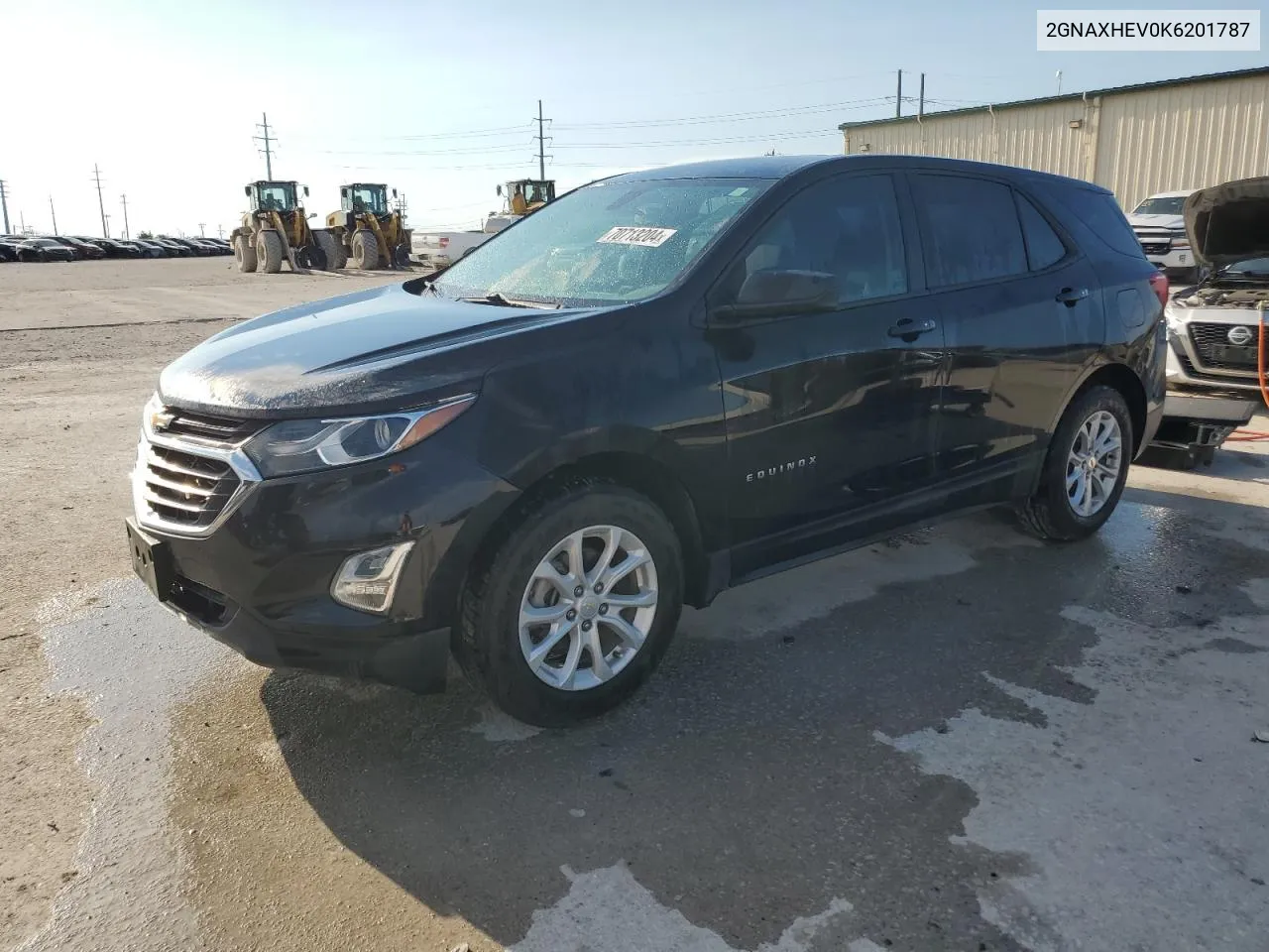 2019 Chevrolet Equinox Ls VIN: 2GNAXHEV0K6201787 Lot: 70713204