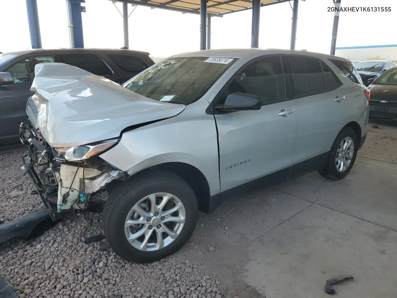 2019 Chevrolet Equinox Ls VIN: 2GNAXHEV1K6131555 Lot: 70835074