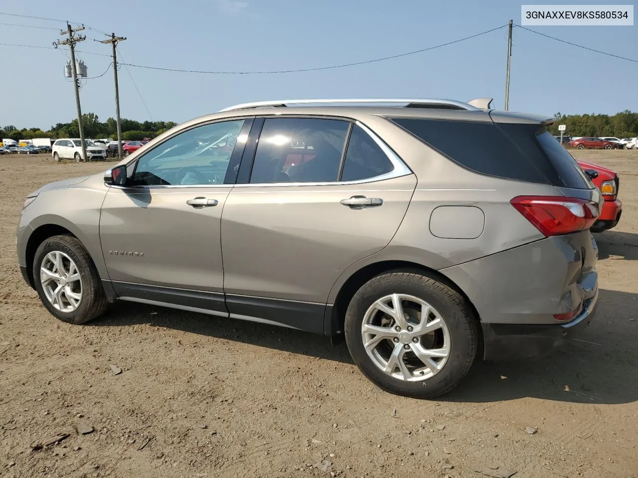 3GNAXXEV8KS580534 2019 Chevrolet Equinox Premier