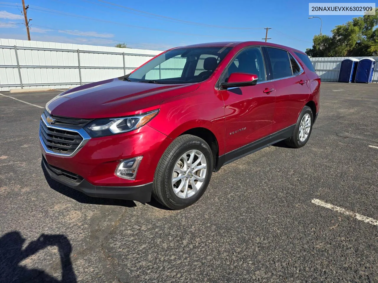 2019 Chevrolet Equinox Lt VIN: 2GNAXUEVXK6302909 Lot: 70890794