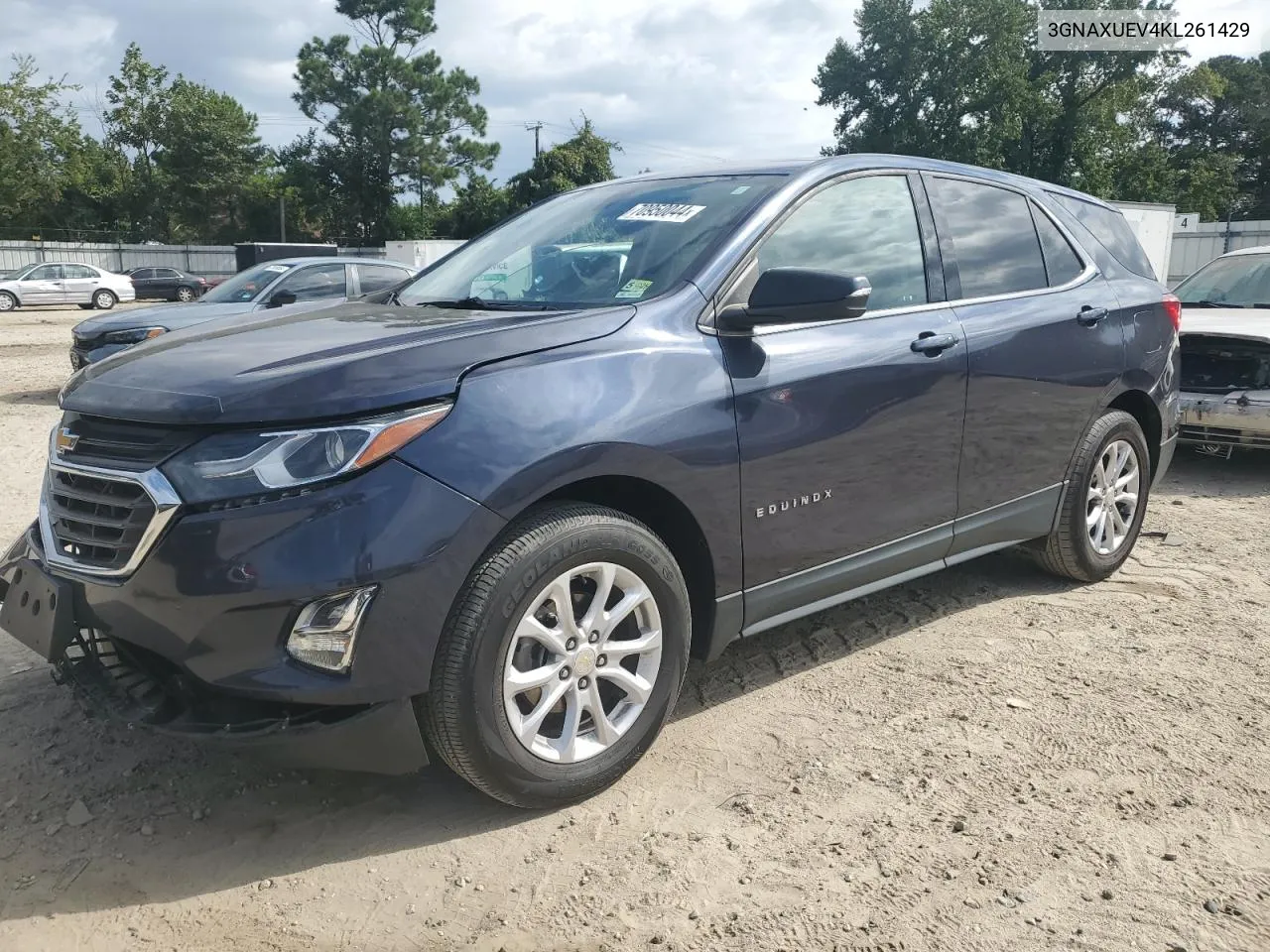 2019 Chevrolet Equinox Lt VIN: 3GNAXUEV4KL261429 Lot: 70950044