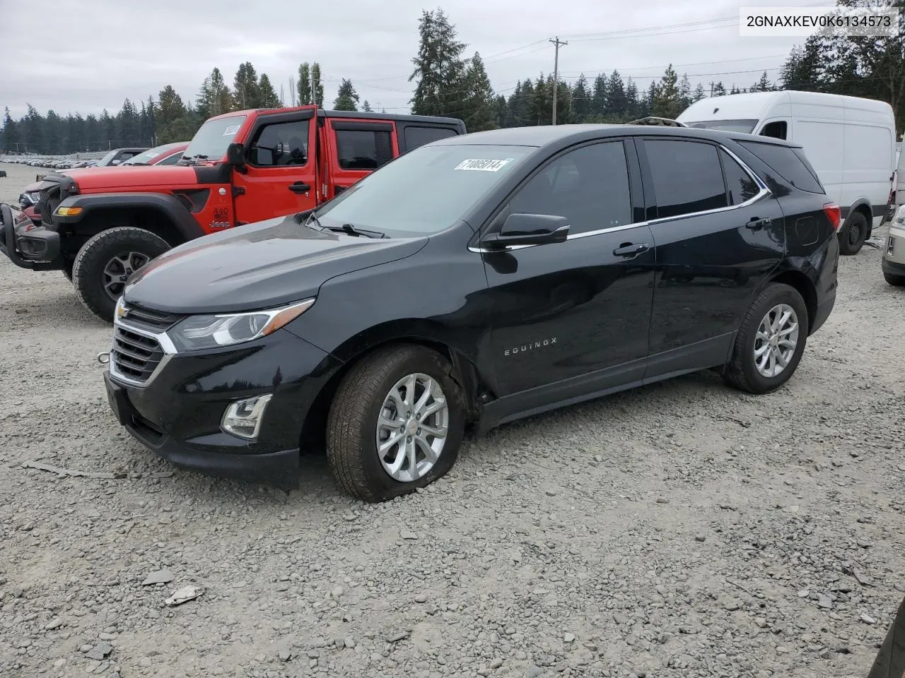 2019 Chevrolet Equinox Lt VIN: 2GNAXKEV0K6134573 Lot: 71005014