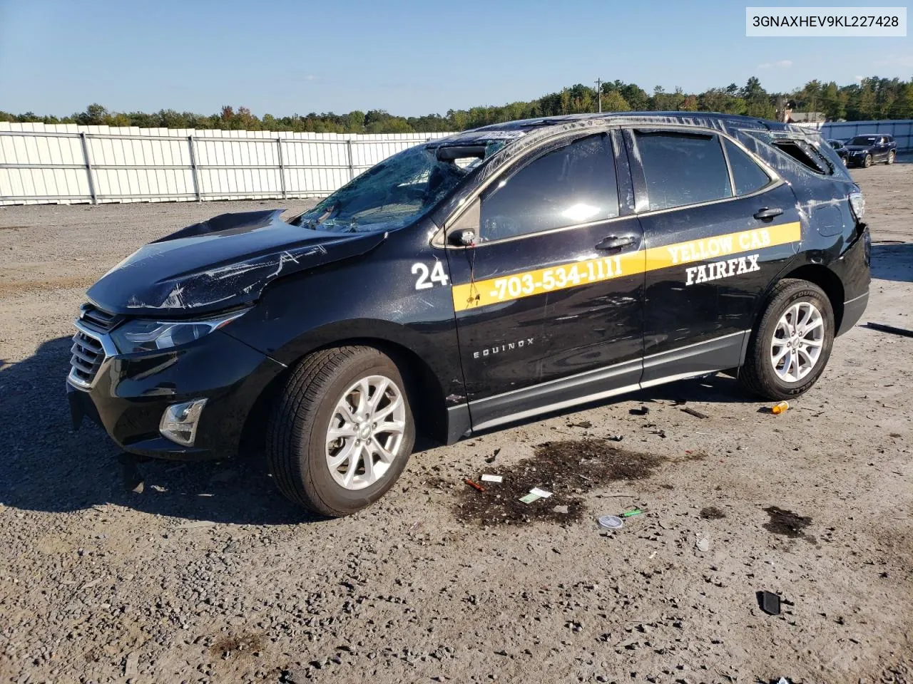 2019 Chevrolet Equinox Ls VIN: 3GNAXHEV9KL227428 Lot: 71043144