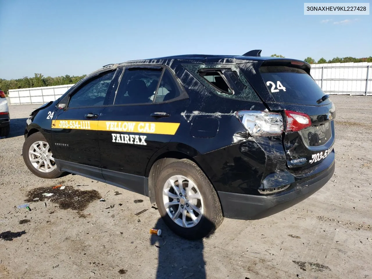 2019 Chevrolet Equinox Ls VIN: 3GNAXHEV9KL227428 Lot: 71043144