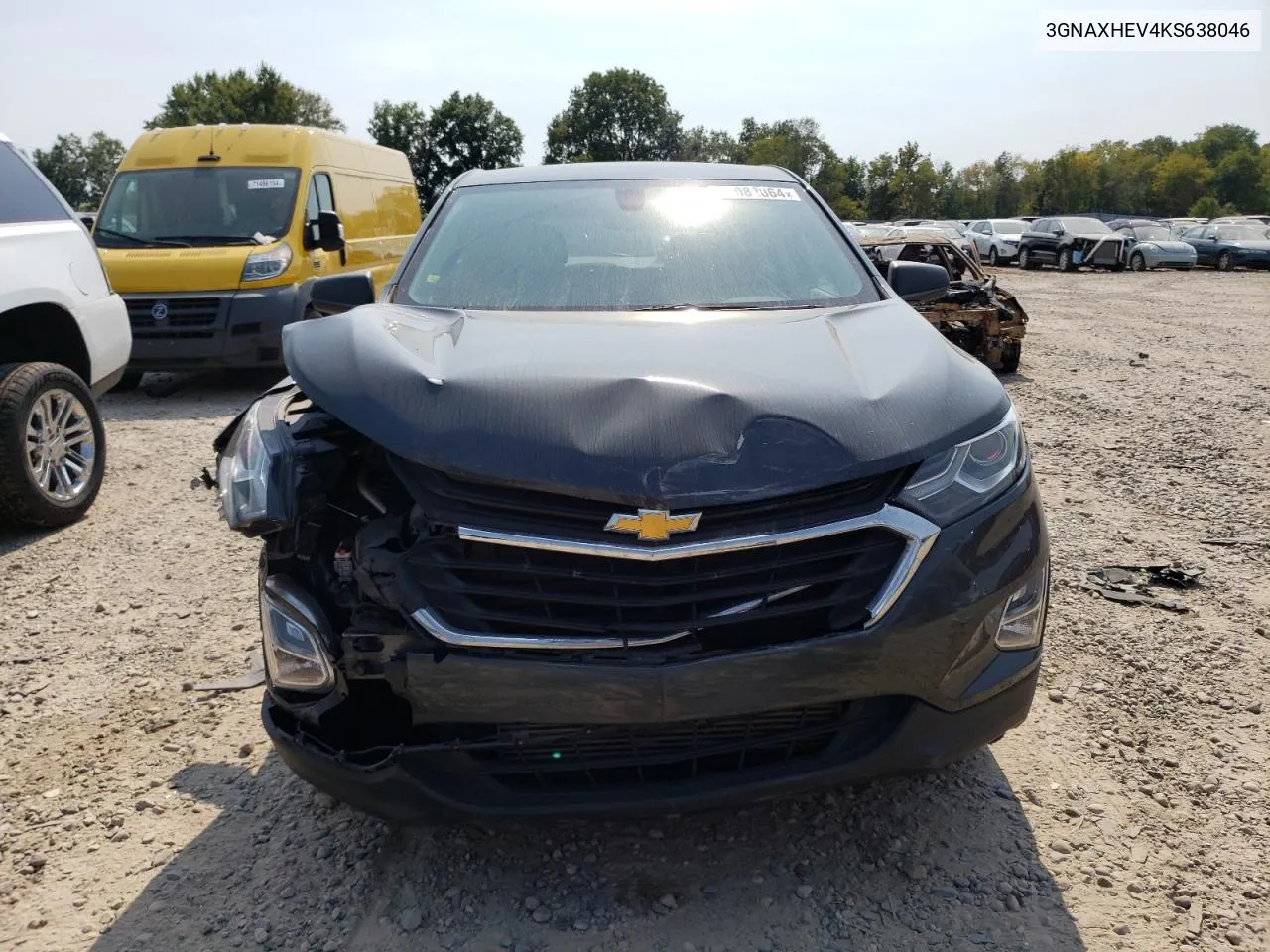 2019 Chevrolet Equinox Ls VIN: 3GNAXHEV4KS638046 Lot: 71082864