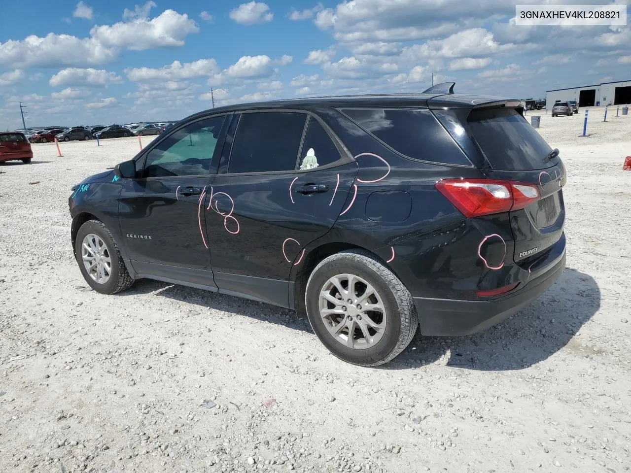 2019 Chevrolet Equinox Ls VIN: 3GNAXHEV4KL208821 Lot: 71124254