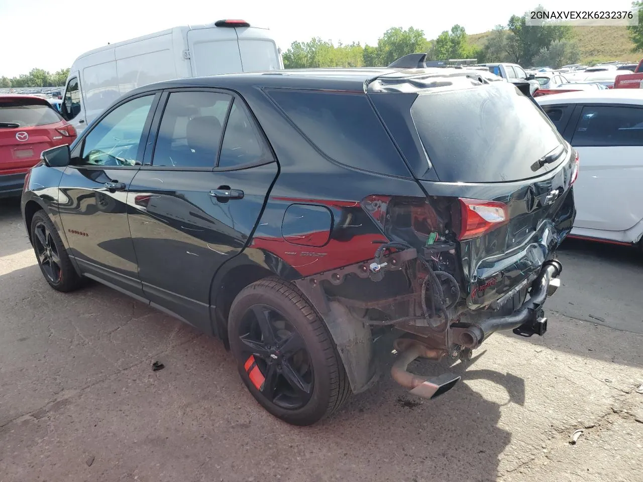 2019 Chevrolet Equinox Lt VIN: 2GNAXVEX2K6232376 Lot: 71126394