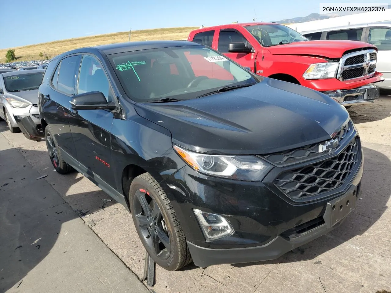 2019 Chevrolet Equinox Lt VIN: 2GNAXVEX2K6232376 Lot: 71126394