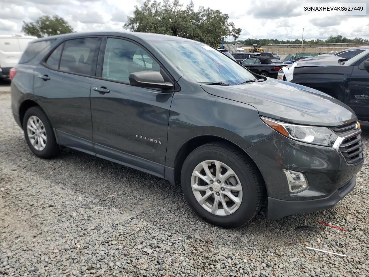 2019 Chevrolet Equinox Ls VIN: 3GNAXHEV4KS627449 Lot: 71129264