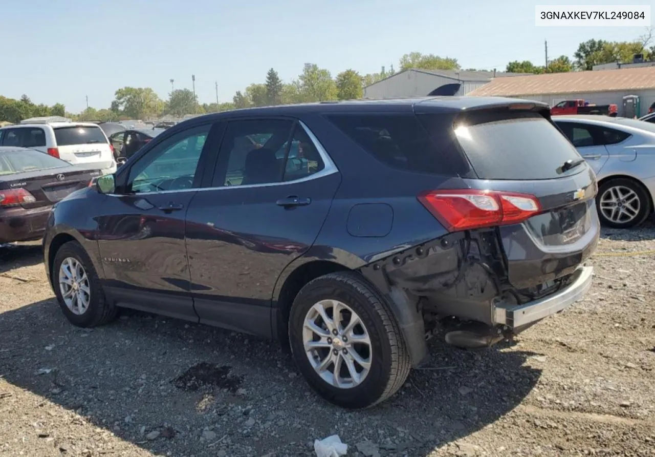 2019 Chevrolet Equinox Lt VIN: 3GNAXKEV7KL249084 Lot: 71233554