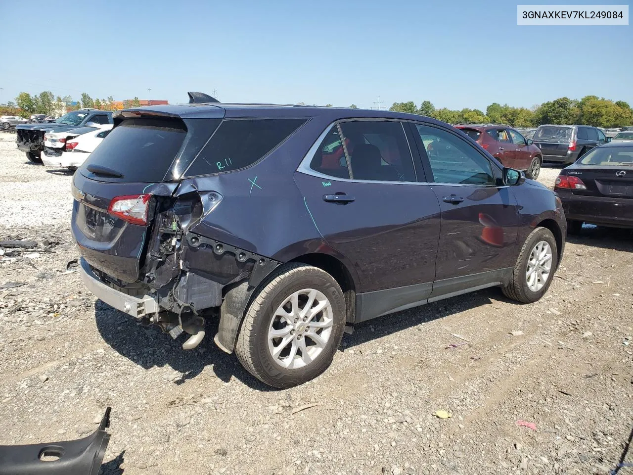 2019 Chevrolet Equinox Lt VIN: 3GNAXKEV7KL249084 Lot: 71233554