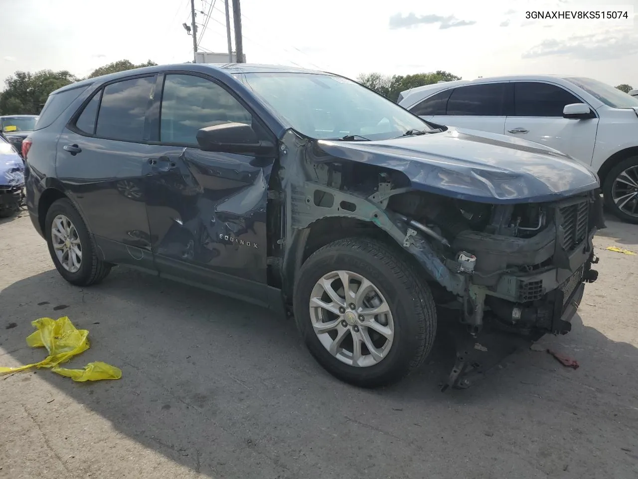 2019 Chevrolet Equinox Ls VIN: 3GNAXHEV8KS515074 Lot: 71251414