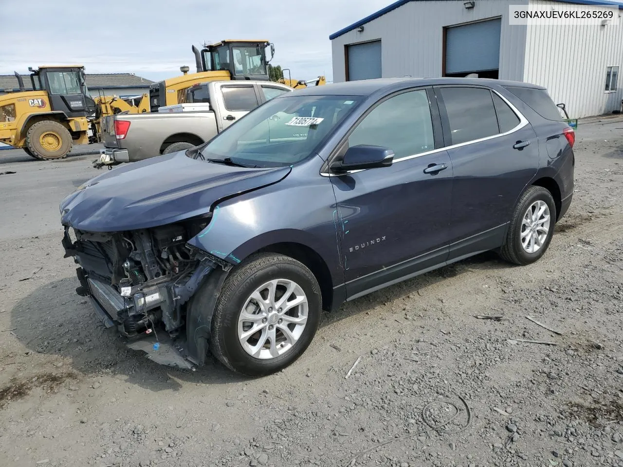 2019 Chevrolet Equinox Lt VIN: 3GNAXUEV6KL265269 Lot: 71305774