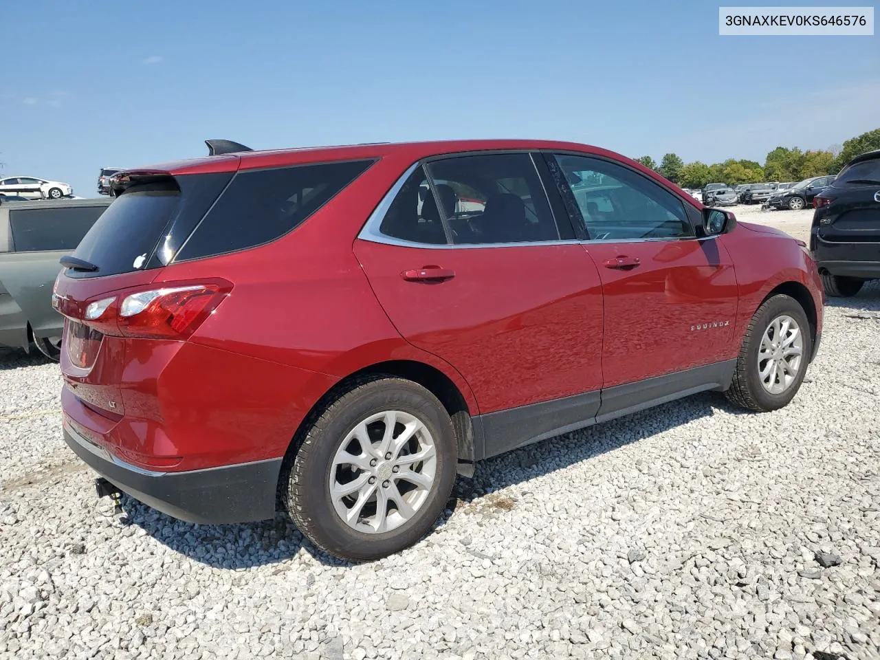 2019 Chevrolet Equinox Lt VIN: 3GNAXKEV0KS646576 Lot: 71456984