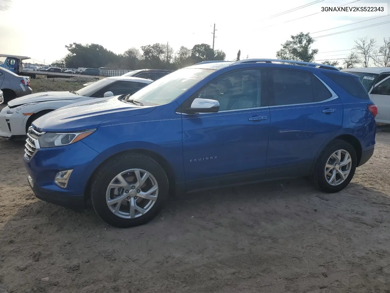 2019 Chevrolet Equinox Premier VIN: 3GNAXNEV2KS522343 Lot: 71553774