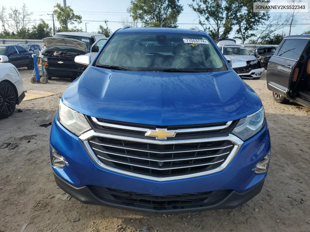 3GNAXNEV2KS522343 2019 Chevrolet Equinox Premier