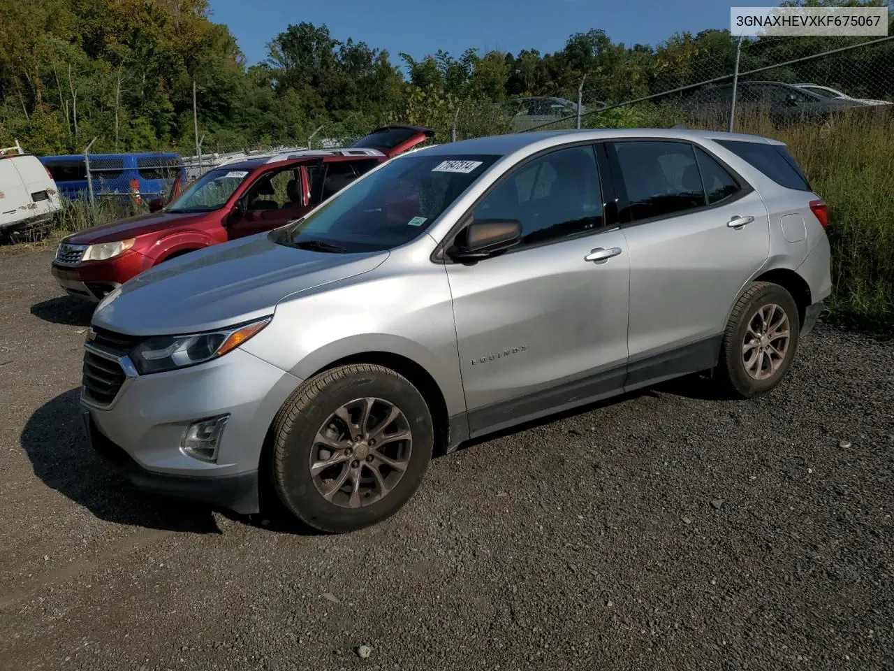 2019 Chevrolet Equinox Ls VIN: 3GNAXHEVXKF675067 Lot: 71647814