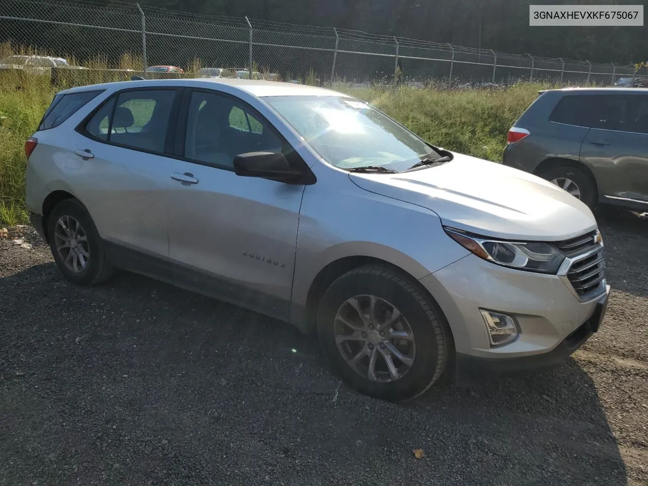 2019 Chevrolet Equinox Ls VIN: 3GNAXHEVXKF675067 Lot: 71647814