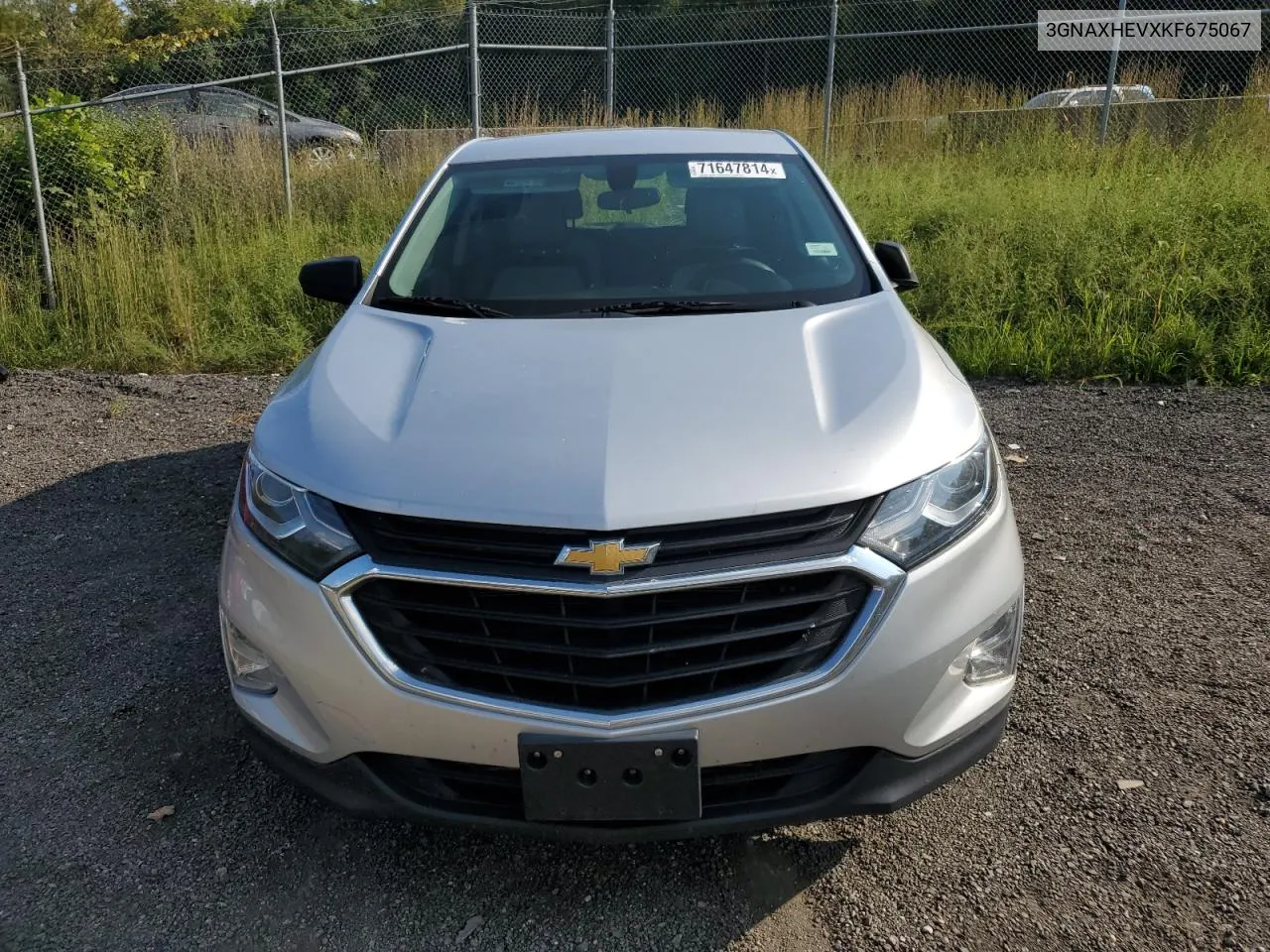 2019 Chevrolet Equinox Ls VIN: 3GNAXHEVXKF675067 Lot: 71647814