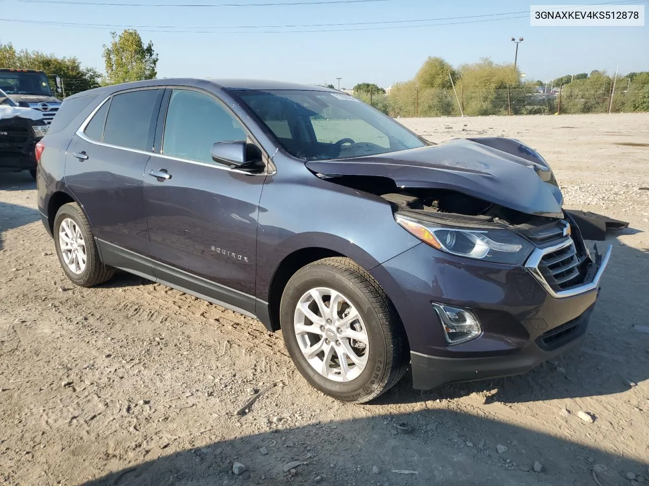 2019 Chevrolet Equinox Lt VIN: 3GNAXKEV4KS512878 Lot: 71729724