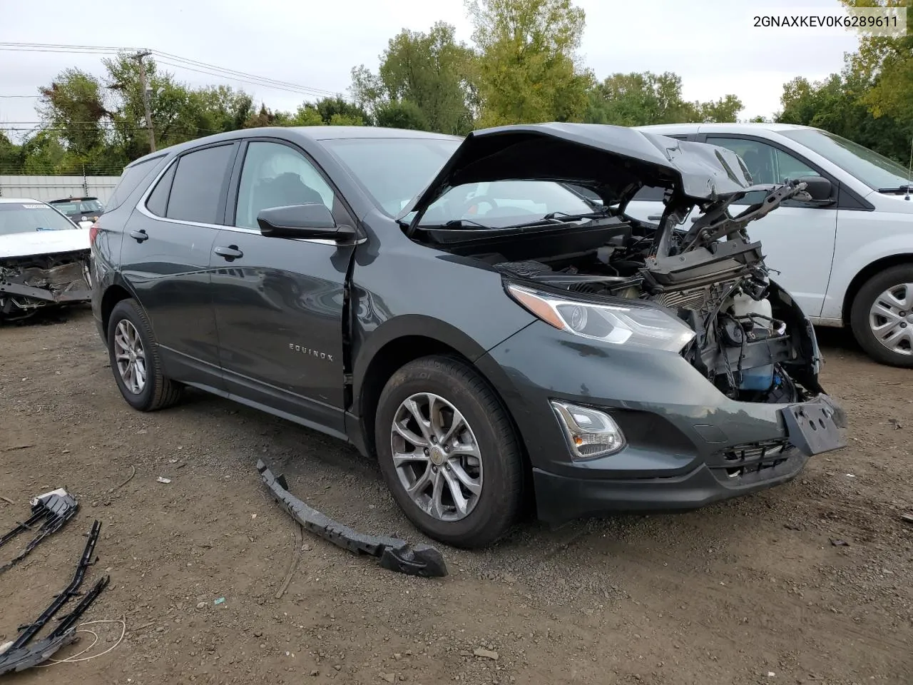 2019 Chevrolet Equinox Lt VIN: 2GNAXKEV0K6289611 Lot: 71735424