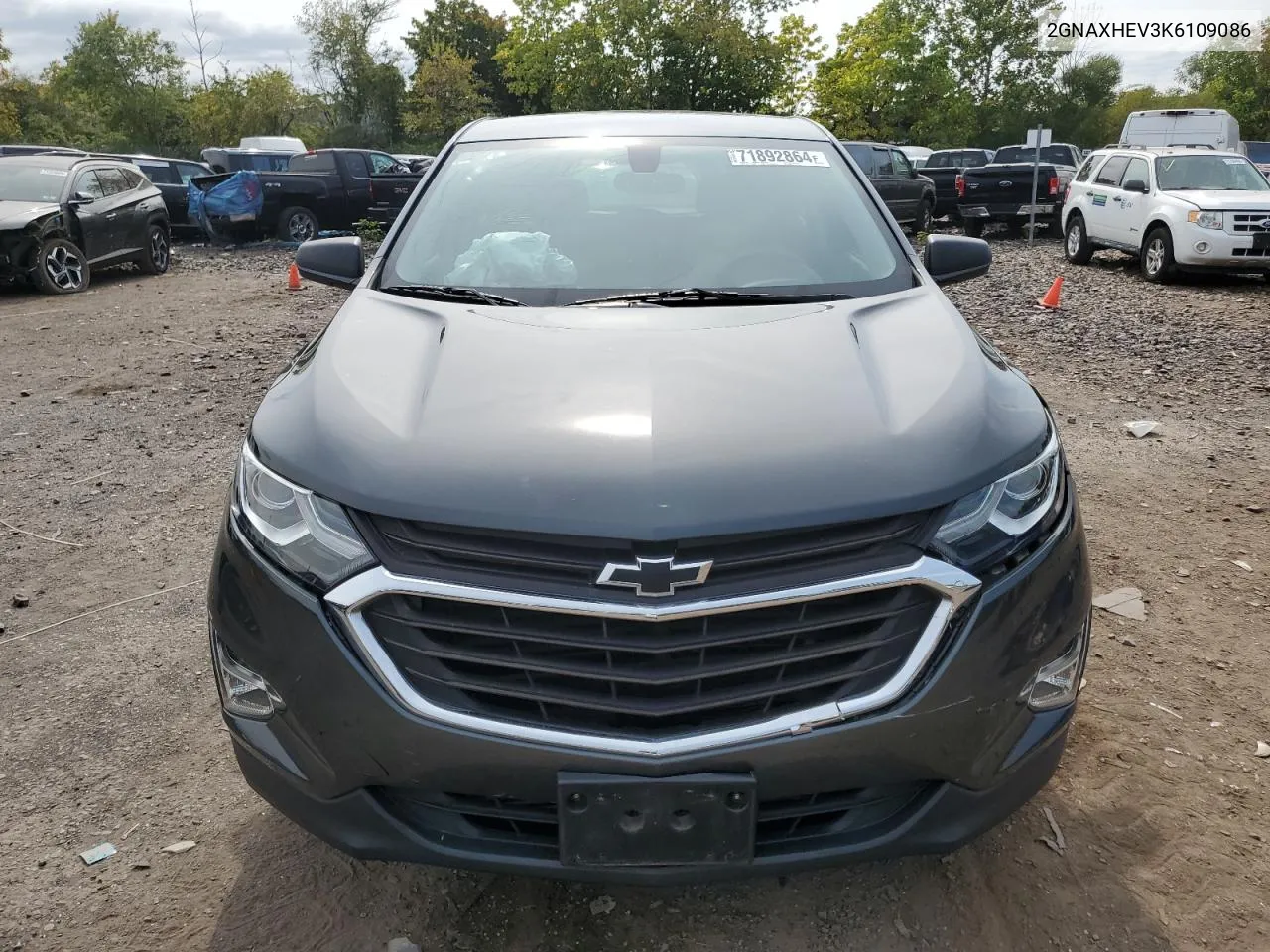 2019 Chevrolet Equinox Ls VIN: 2GNAXHEV3K6109086 Lot: 71892864