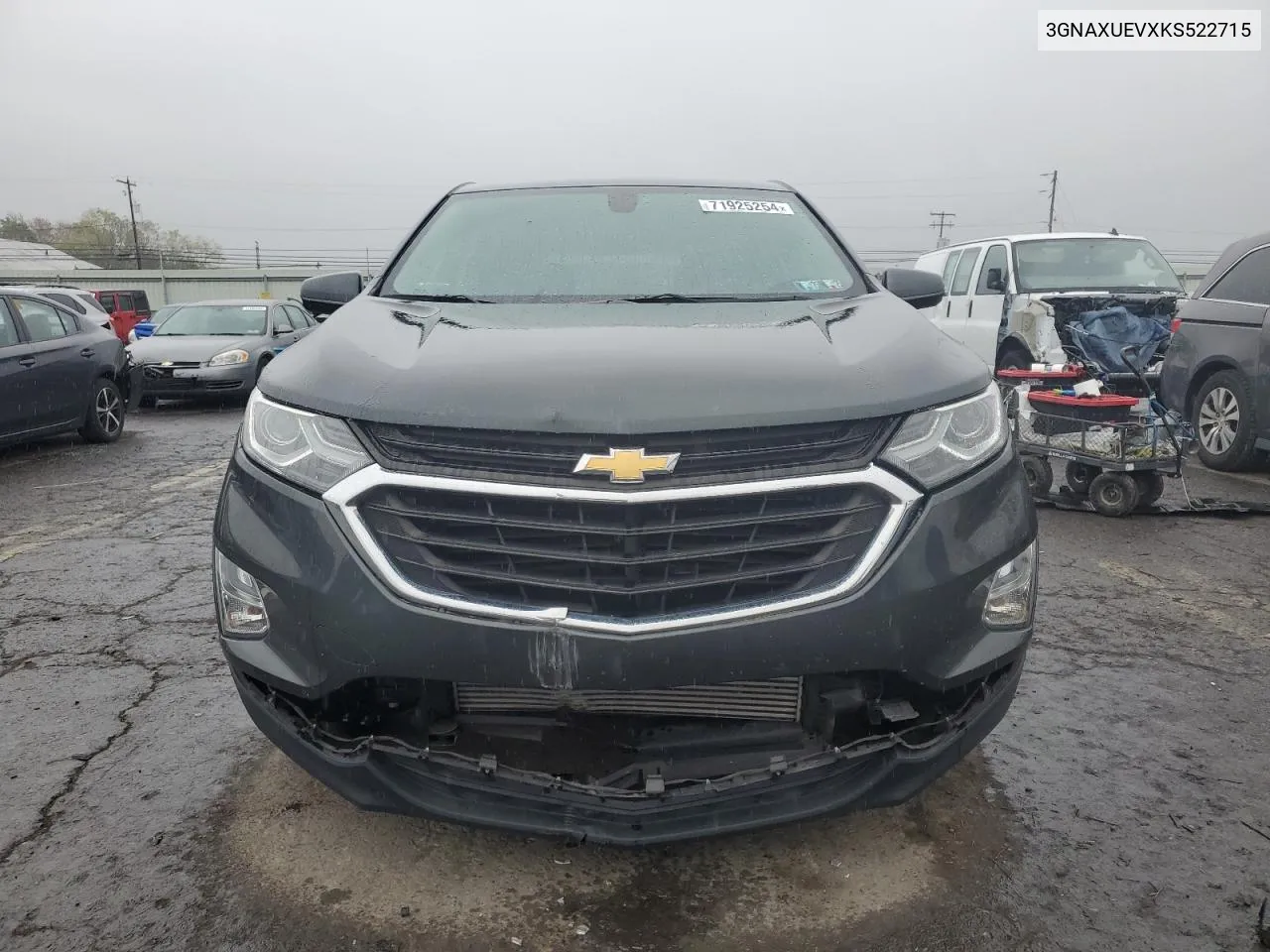 2019 Chevrolet Equinox Lt VIN: 3GNAXUEVXKS522715 Lot: 71925254