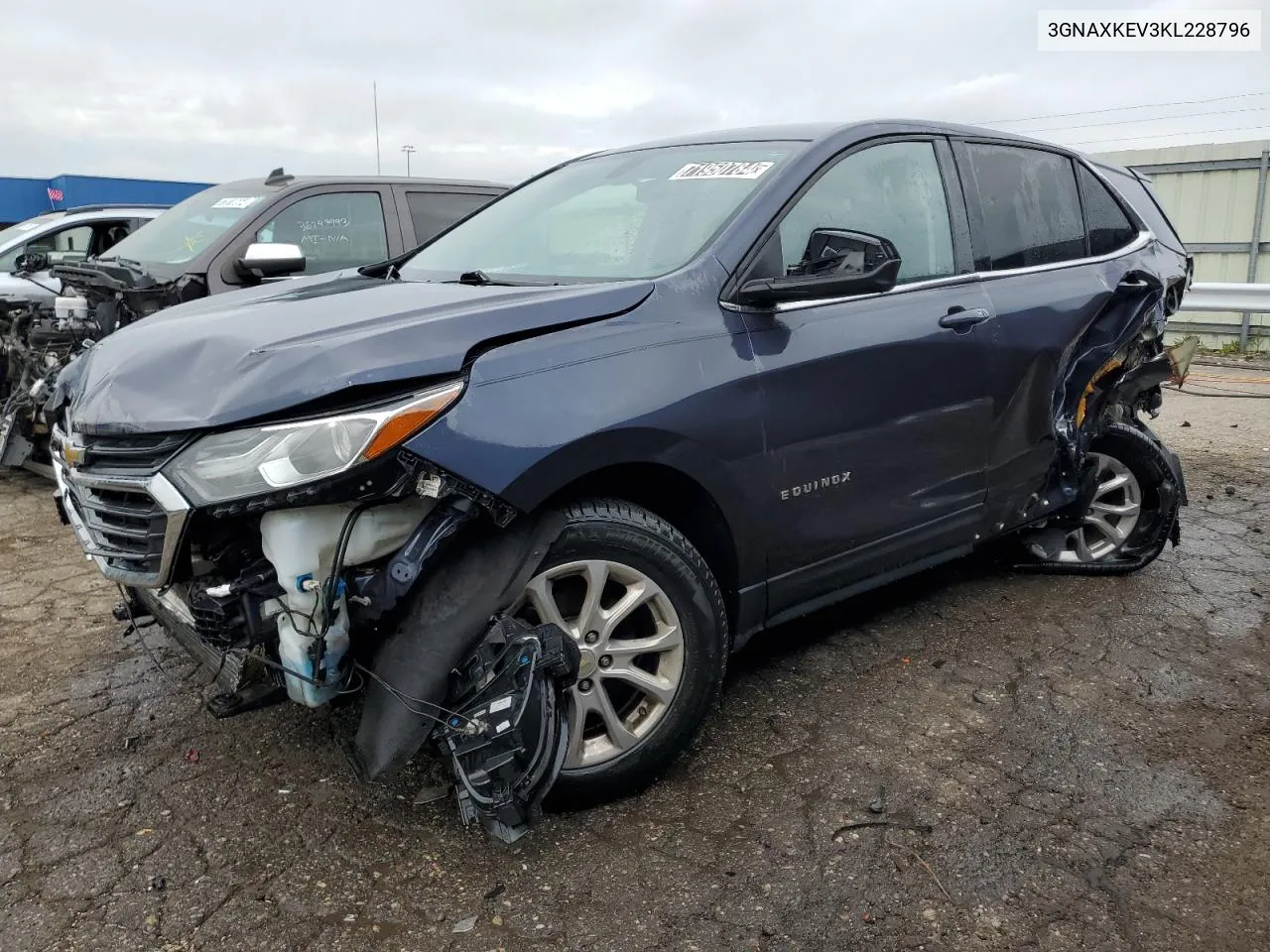 2019 Chevrolet Equinox Lt VIN: 3GNAXKEV3KL228796 Lot: 71950784