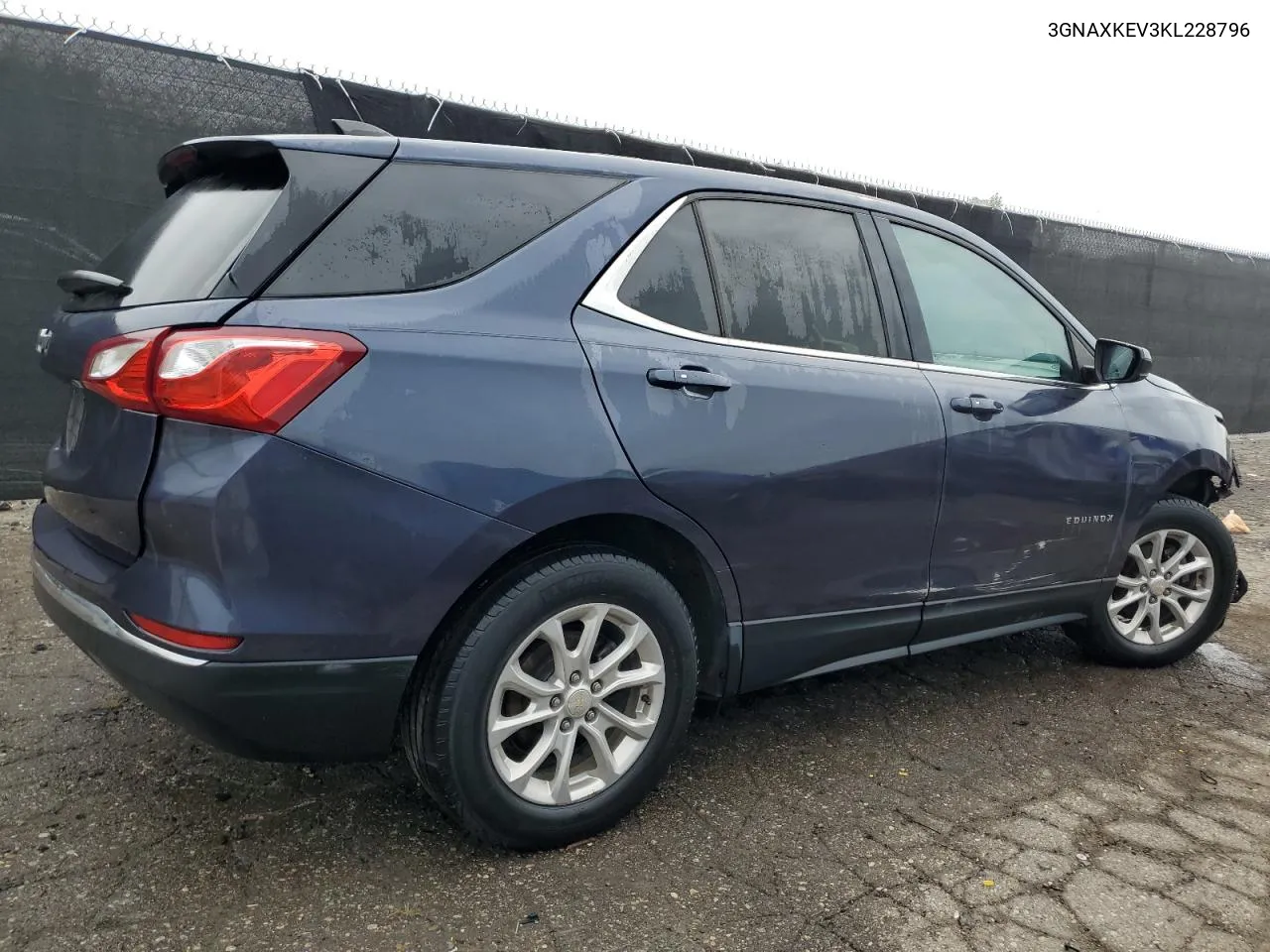 2019 Chevrolet Equinox Lt VIN: 3GNAXKEV3KL228796 Lot: 71950784