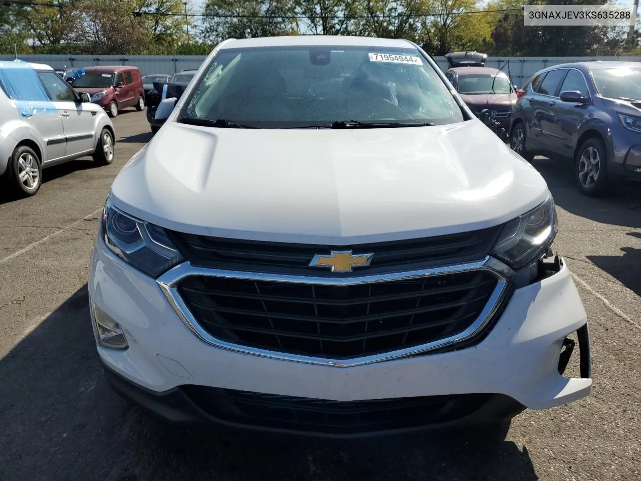 2019 Chevrolet Equinox Lt VIN: 3GNAXJEV3KS635288 Lot: 71954944