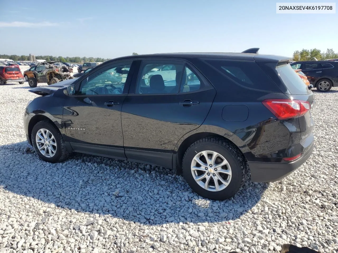 2019 Chevrolet Equinox Ls VIN: 2GNAXSEV4K6197708 Lot: 72038444