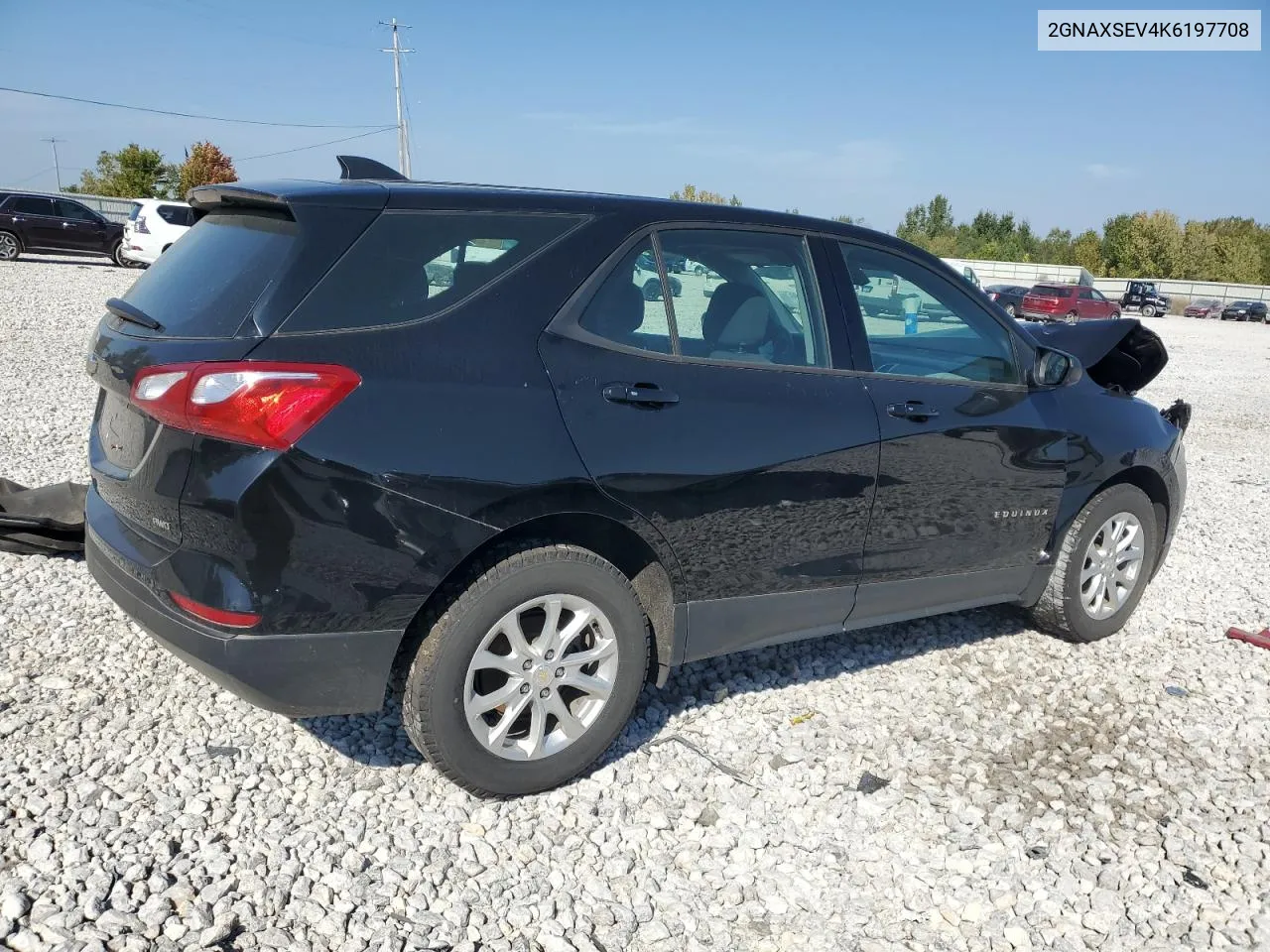 2019 Chevrolet Equinox Ls VIN: 2GNAXSEV4K6197708 Lot: 72038444