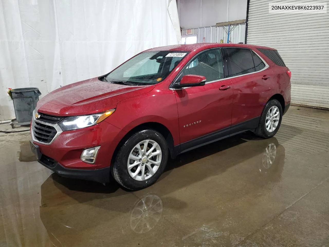 2019 Chevrolet Equinox Lt VIN: 2GNAXKEV8K6223937 Lot: 72124804