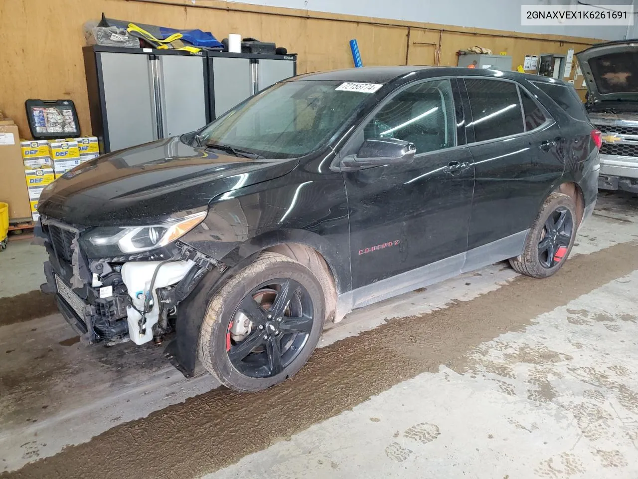 2019 Chevrolet Equinox Lt VIN: 2GNAXVEX1K6261691 Lot: 72155774