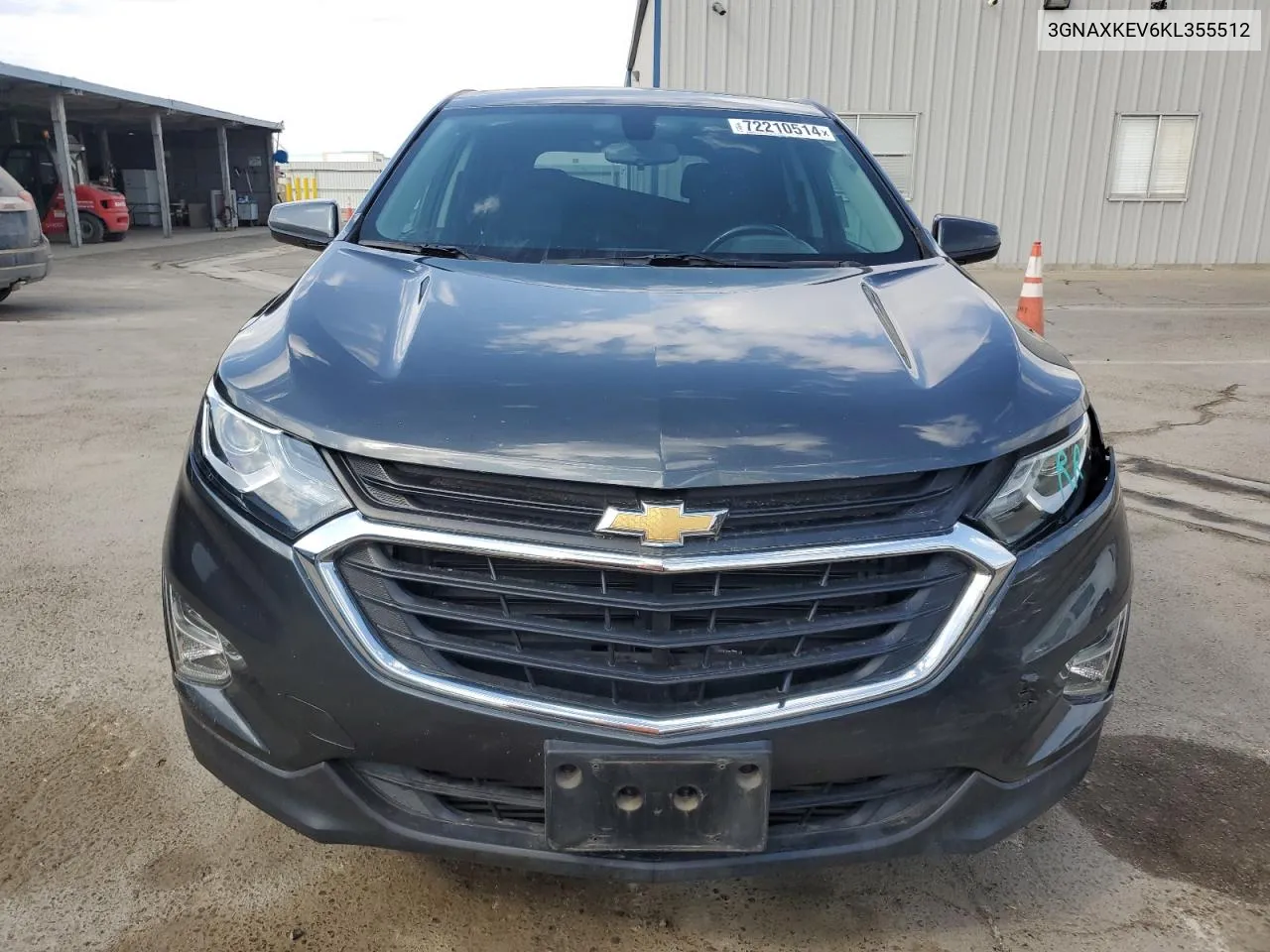 2019 Chevrolet Equinox Lt VIN: 3GNAXKEV6KL355512 Lot: 72210514