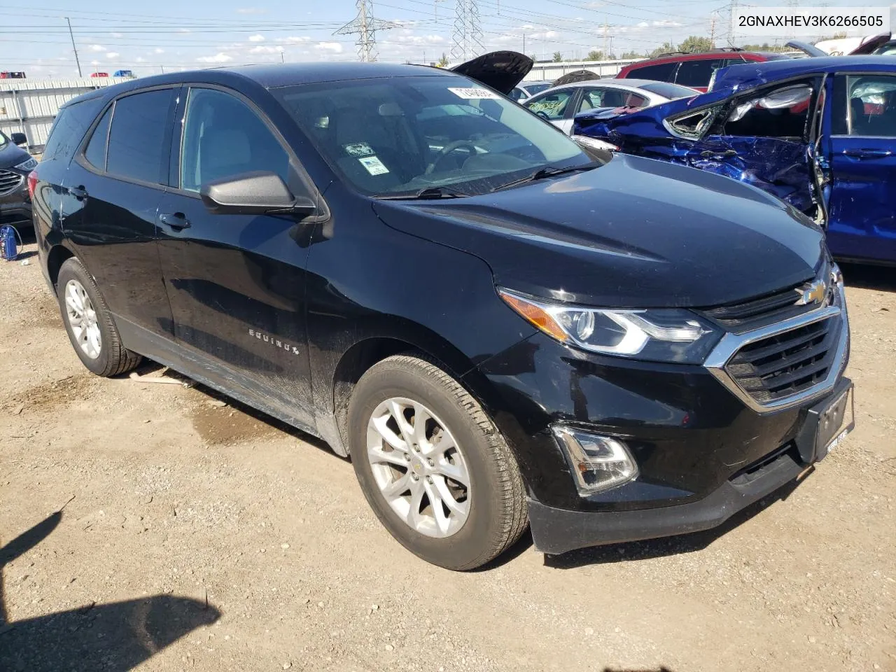 2019 Chevrolet Equinox Ls VIN: 2GNAXHEV3K6266505 Lot: 72408984