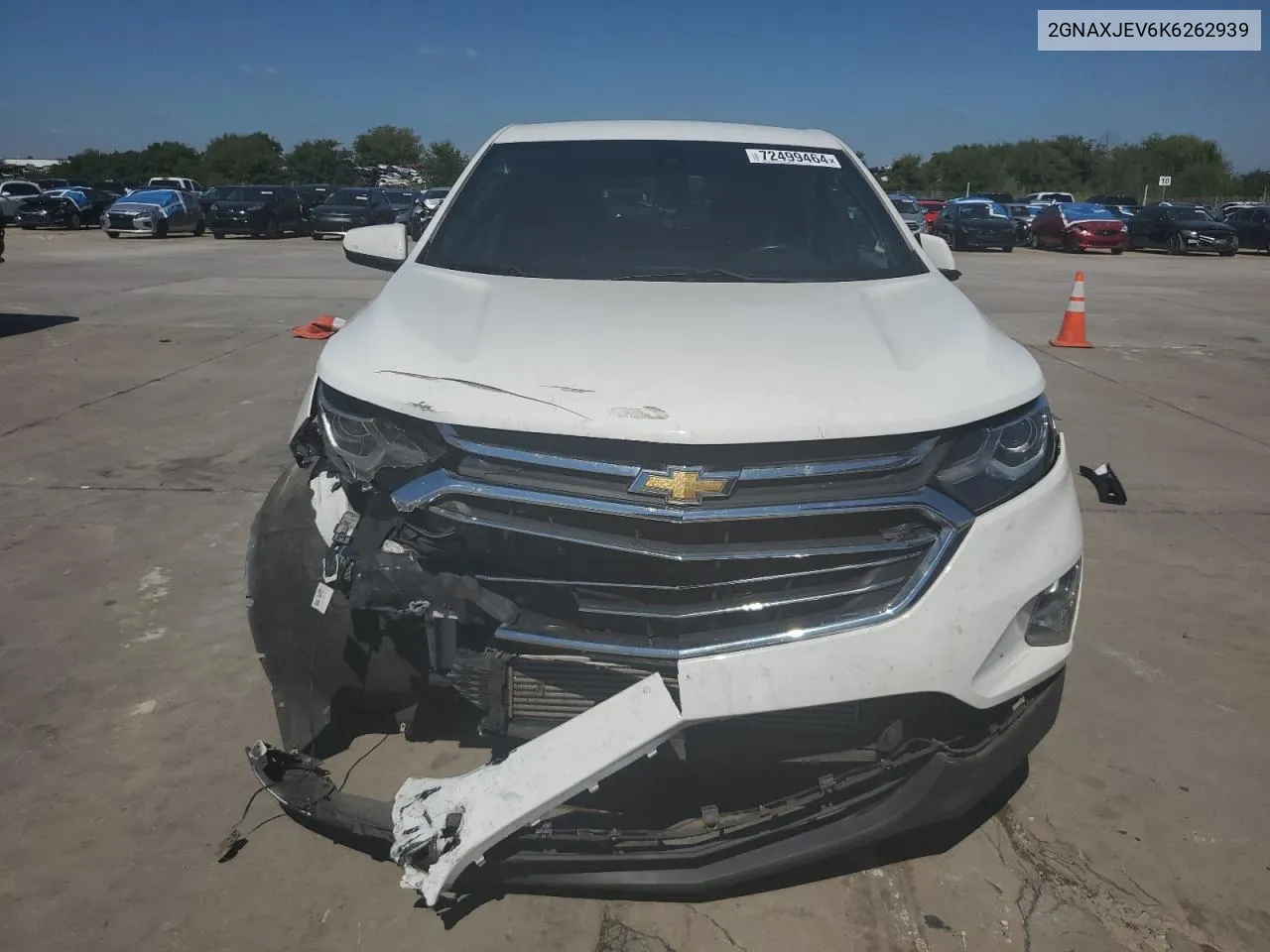 2019 Chevrolet Equinox Lt VIN: 2GNAXJEV6K6262939 Lot: 72499464