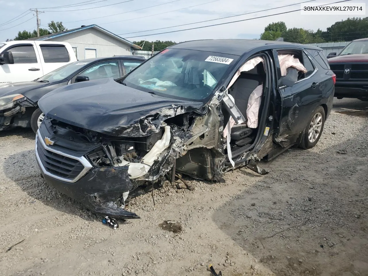 2019 Chevrolet Equinox Lt VIN: 3GNAXKEV9KL270714 Lot: 72565504